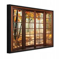 Obraz W Ramie Na Płótnie Do Sypialni Salonu 3D Okno 120x80