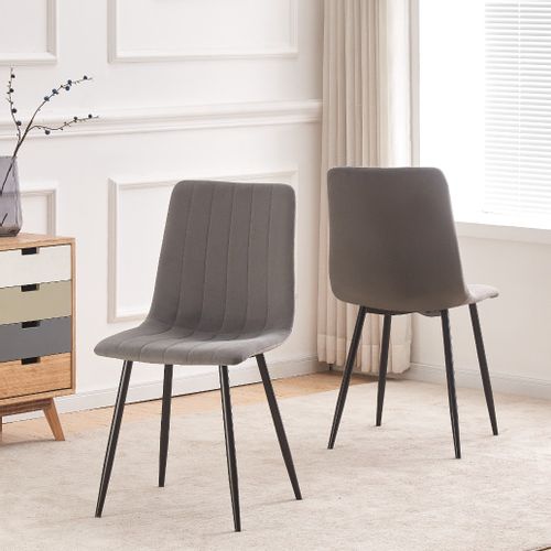 IRIS KRZESŁO TAPICEROWANE CIEMNY SZARY WELUR na Arena.pl