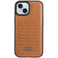 Etui Audi do iPhone 15, iPhone 14, iPhone 13, Brązowy, MagSafe
