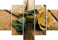 105CM 150CM OBRAZ 5 ELEM CIEKAWA RÓŻA DRUK