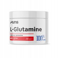 UNS L-Glutamine 200g CZYSTY AMINOKWAS GLUTAMINA REGENERACJA MIĘŚNIE