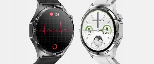 SMARTWATCH ZEGAREK MĘSKI Z EKG POMIAR CUKRU PULS CIŚNIENIE ROZMOWY MENU PL na Arena.pl