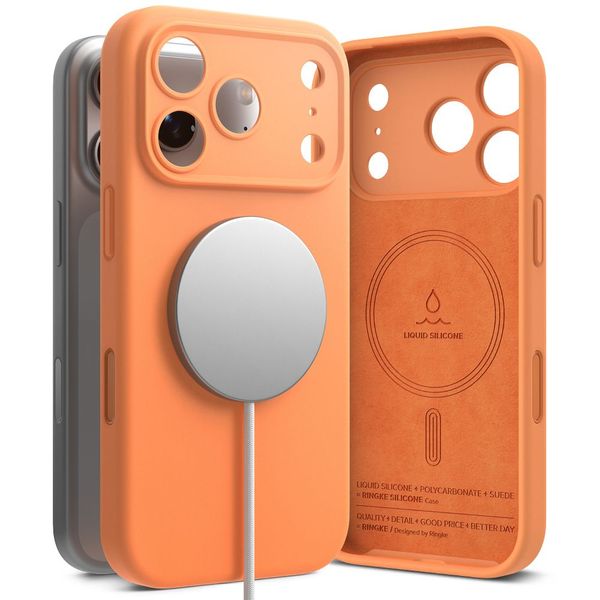 RINGKE SILICONE MAGNETIC MAGSAFE IPHONE 17 PRO MAX TANGERINE zdjęcie 1