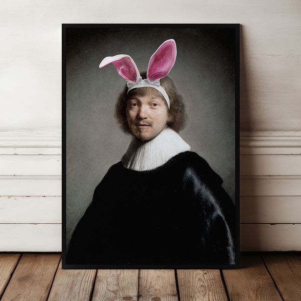 Plakat króliczek rembrandt 50x70 cm zdjęcie 5