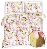 Pościel Satyna Bawełniana 180X200 - Kwiaty Bzu