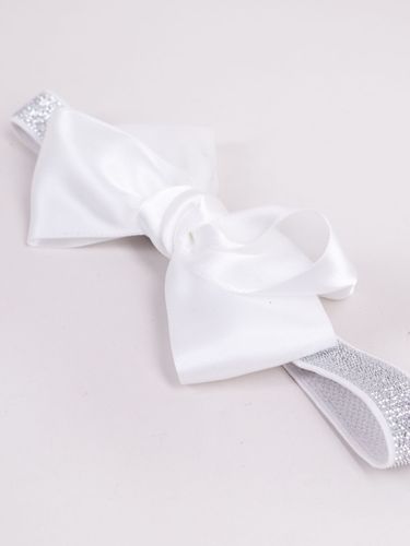 Opaska dziewczęca z kokardą biała 38-44 YOCLUB na Arena.pl