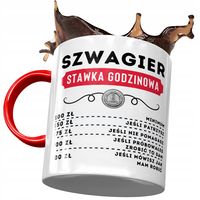 Kubek Czerwony Dla Szwagra Na Urodziny Na Prezent Z Nadrukiem Ze Zdjęciem