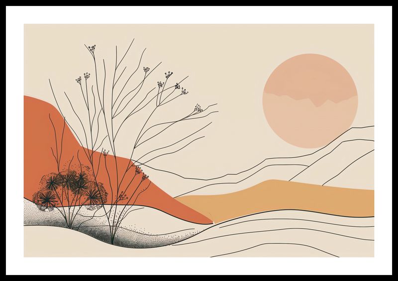 Plakat 60x40cm Pustynna Wydma zdjęcie 3