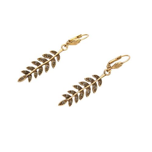 kolczyki wiszące listki na Arena.pl