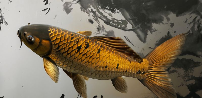 Plakat 91,3x44,5cm Spokojna Ryba Koi zdjęcie 1