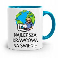 Kubek Błękitny Krawcowej Krawca Najlepsza Krawcowa Z Nadrukiem Ze Zdjęciem