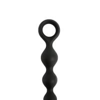 koraliki analne silikonowe fantasy czarne 20 cm