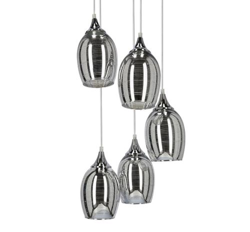 Marina zwis talerz 5x60W E27 chrom na Arena.pl