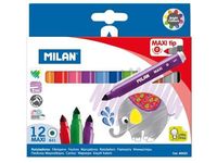 FLAMASTRY MAXI ZE STOŻKOWĄ KOŃCÓWKĄ 12 KOL. 0200