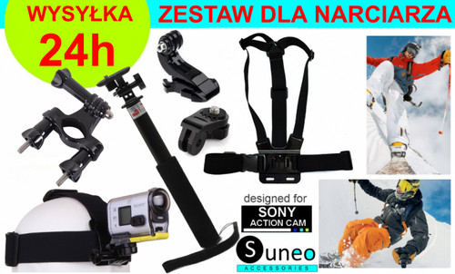 ZESTAW NA NARTY DO KAMER SONY ACTION CAM na Arena.pl