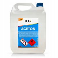 ACETON 5L Zmywacz Rozpuszczalnik CZYSTY Odtłuszczacz 99% TOGI