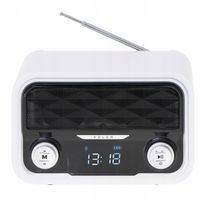 Radio ADLER AD 1185 FM BT AUX USB Biały