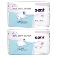 PODKŁADY SENI SOFT SUPER 40X60CM 30 SZTUK CHŁONNE JEDNORAZOWE ZESTAW