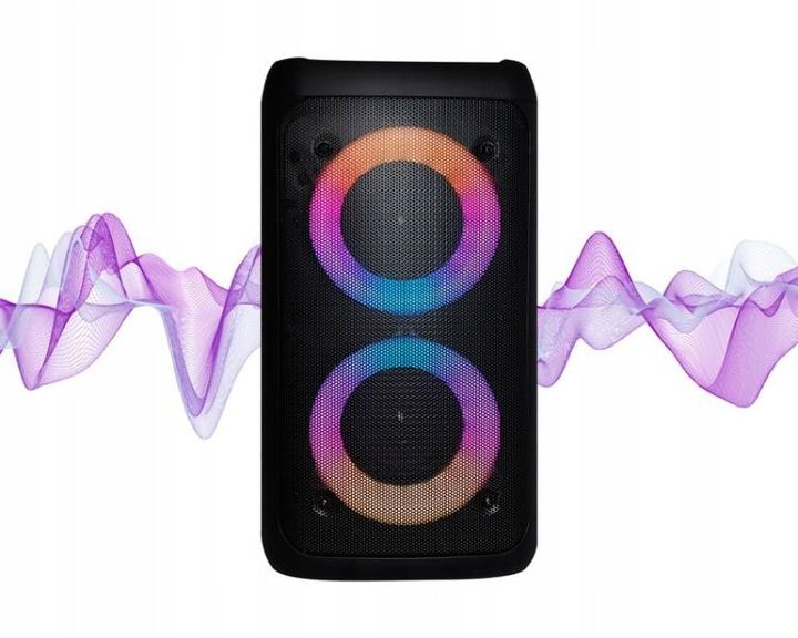 Głośnik bluetooth LTC 2x3" USB/SD/AUX 4000mAh LXPA3313 zdjęcie 1