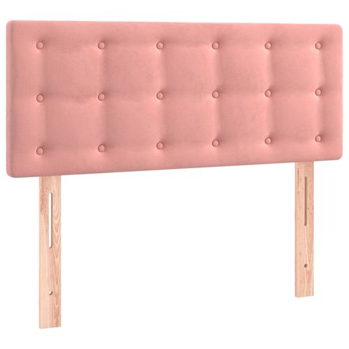 Zagłówek do łóżka z LED, różowy, 80x5x78/88 cm, aksamit na Arena.pl