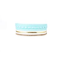 naszyjnik choker koronka - niebieski n520n