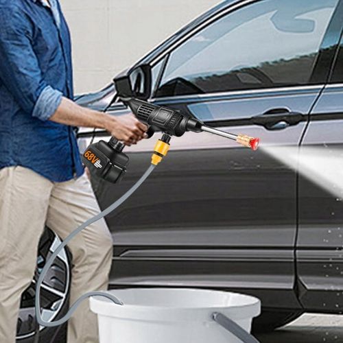 AKUMULATOROWA MYJKA CIŚNIENIOWA DO OGRODU, OKIEN I KOSTKI, ZESTAW na Arena.pl