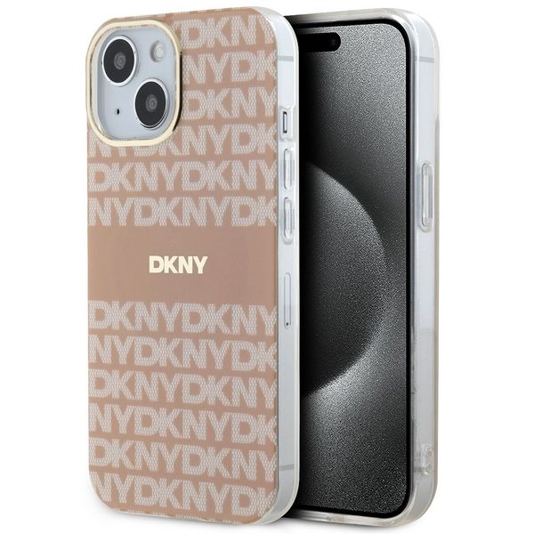 Etui DKNY do iPhone 15 Plus, iPhone 14 Plus, Różowy, MagSafe zdjęcie 1