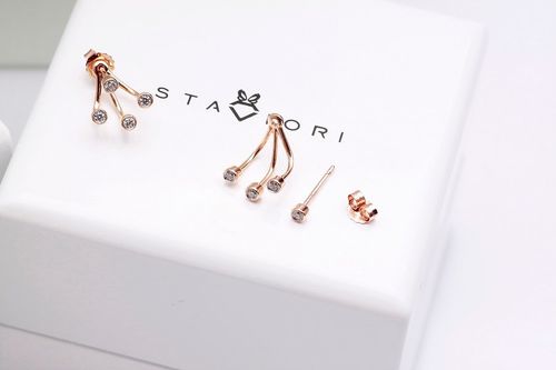 Emaga Złote kolczyki KRD2003 - Diament na Arena.pl