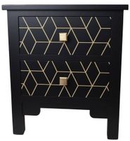 Szafka z dwoma szufladami czarna