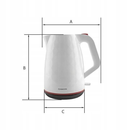 CZAJNIK ELEKTRYCZNY bezprzewodowy BIAŁY CICHY 2200W BEZ BPA FREE 1,7L na Arena.pl