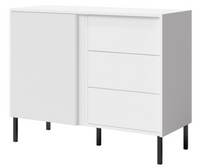 Nowoczesna Komoda Biała 100 cm ZUZIA JR - 2 Kolory