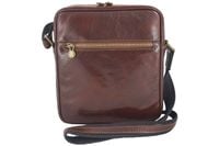 Męska torba CASUAL z regulowanym paskiem - Brązowa