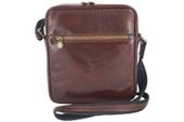 Męska torba CASUAL z regulowanym paskiem - Brązowa