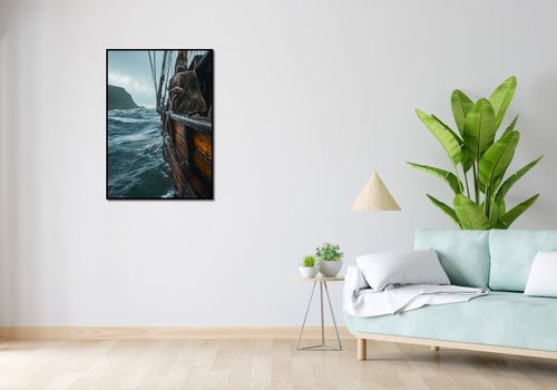 Plakat 64x90cm Statek na Falach na Arena.pl