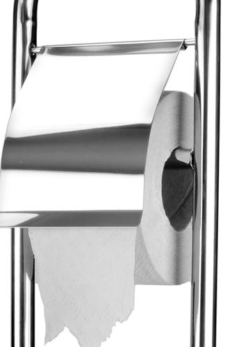 Stojak na szczotkę wc z uchwytem na papier toaletowy zestaw chromowany na Arena.pl