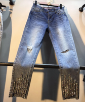 SPODNIE Damskie - CEKINY - New Fashion