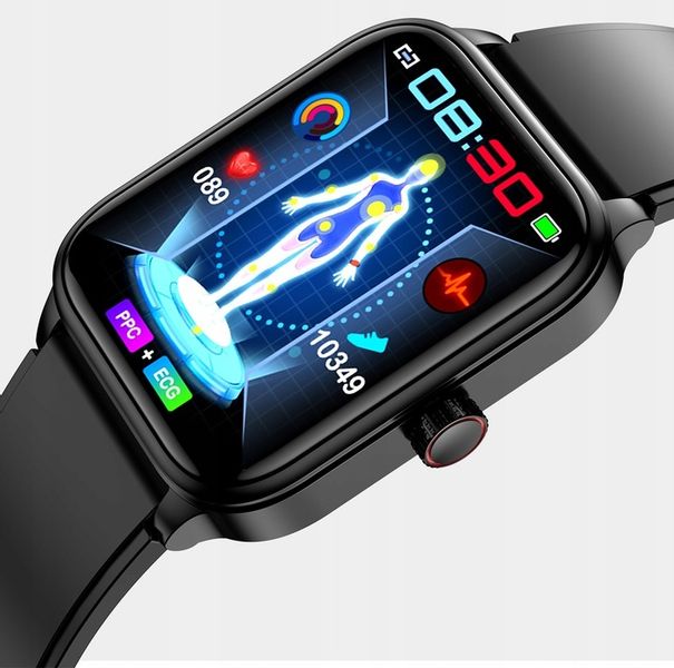 SMARTWATCH ZEGAREK TEMPERATURA CIAŁA POMIARU CUKRU GLUKOZA 3 PASKI HRV NFC zdjęcie 10