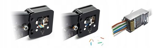 Zaciskarka RJ45 Przelotowa Złącz Wtyków RJ-45 Zaciskacz Złączek RJ 45 11 12 na Arena.pl