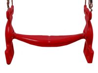 Huśtawka dwuosobowa plastikowa CZERWONY