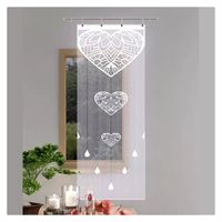 Firanka Trzy Serca 50 x 165 cm DomoweTekstylia | WN63TS 165