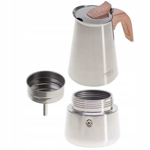 Kawiarka Zaparzacz do kawy 450ml Działa na indukcji, Gaz, Stalowa Camry na Arena.pl