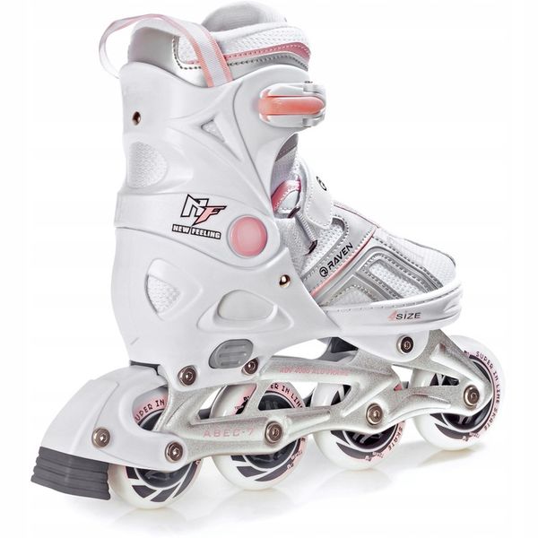 Rolki Regulowane RAVEN Pulse White/Pink 37-40 zdjęcie 8