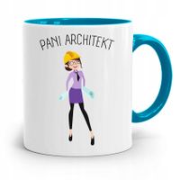 Kubek Błękitny Architekta Pani Architekt Prezent Z Nadrukiem Ze Zdjęciem
