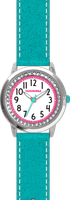 CLOCKODILE Błyszczący zegarek dziewczęcy turkusowy SPARKLE