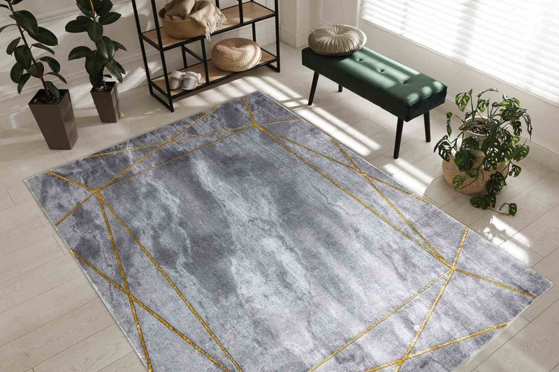 RUG/LU/ESTEMA/MARBLE2/GREY+GOLD/120x170 zdjęcie 2