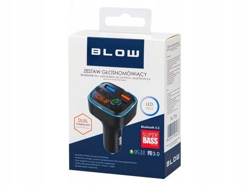 TRANSMITER FM BLUETOOTH 5.3 QC 3.0 PD30W MOCNY BASS ŁADOWARKA MIKROFON na Arena.pl