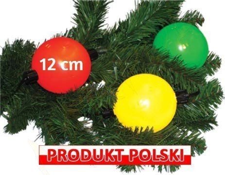 LAMPKI CHOINKOWE LED-10 DUŻE KULE ZEWNĘTRZNE MIX na Arena.pl