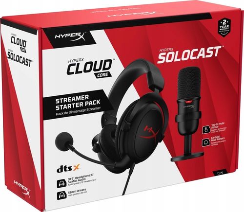 Słuchawki HyperX Cloud Core + Mikrofon SoloCast na Arena.pl