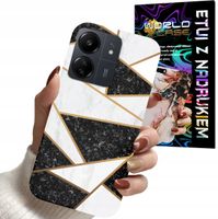 ETUI CASE DO XIAOMI REDMI 13C - MARMUREK GEOMETRIA WZORY DLA KOBIET PLECKI