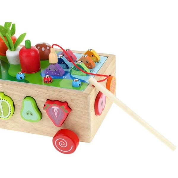Gra Montessori Sorter Warzywa Marchewki Robaczki zdjęcie 6